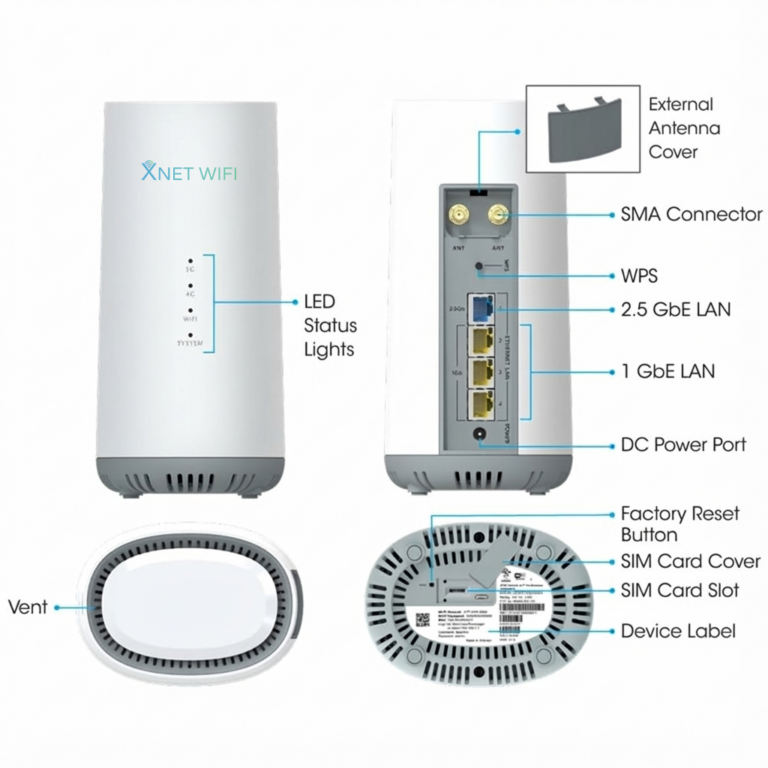 X-Flight 5G Router (Lease) + Faster (5G) Data Plan Bundle - XNET WIFI